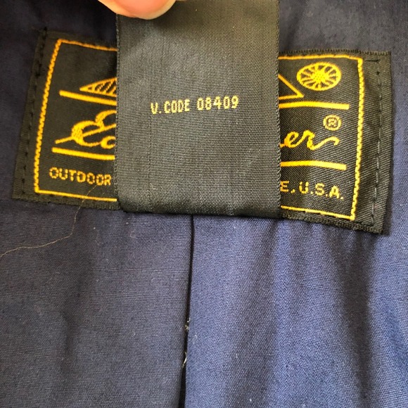 Vintage Eddie Bauer Plaid Blazer 100% Cotton Blue Green Career Preppy Jacket | M - Picture 7 of 16